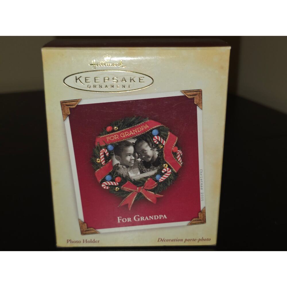 2005 Hallmark Keepsake Ornament For Grandpa Photo‎ Holder